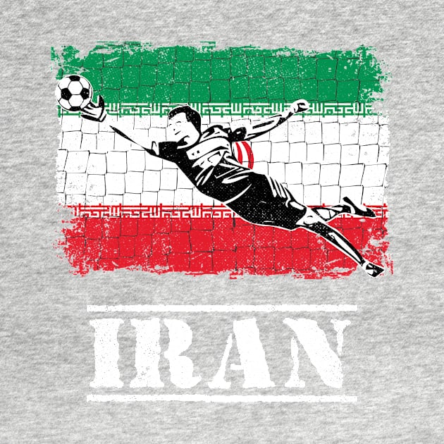 Iran Soccer Goalie Goal Keeper Shirt by zeno27